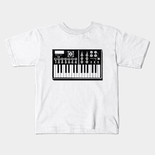 Synth Lover (Black) Kids T-Shirt